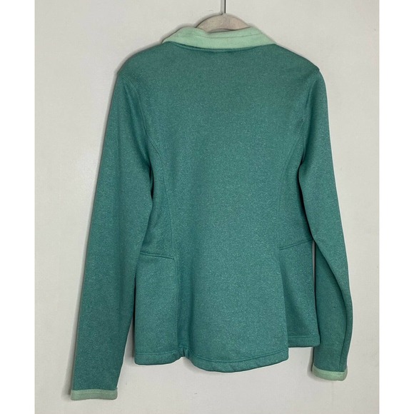 North Face Women's Teal Fleece Lined Zip Up jacket Size Medium O3 - Picture 5 of 5